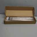 Closet Rod 1 Pack, Adjustable Clothes Haning Rod 66 to 76 Inches, Stainless Steel Rod for Close, Silver