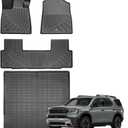 Floor Mats & Cargo Liner Compatible with Honda Passport 2026 RTL/TrailSport,All Weather Protection TPE, Anti-Slip Floor Mats & Trunk Mat Fit for Honda Passport 2026 Accessories