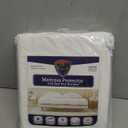 All-in-One Mattress Protector, Zippered Encasement, Water & Stain Resistant, Triple Seal Protection, Queen, White