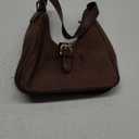 Suede Shoulder Bags For Women Retro Fall Clutch Saddle Bag Small Tote Bag Y2K Satchels Work Purses Slouchy Crescent Handbag (Darkcoffee)