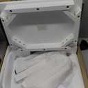 HOUCHICS Wooden Step Stool,One Step Stool for Adult Kids,Wood Bedside Step Stools for Adults,Bathroom,Bedroom (White)