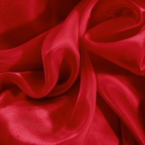 Entisn Sparkle Organza Fabric, 1 Yard Continuous with 59 Inch Wide Shimmer Sheer Organza, Shiny Red Fabric for Stage Costume, Fashion Dress, DIY Crafts, Wedding Decoration, Arch Backdrop