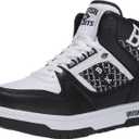 British Knights Men's Kings Sl Retro Sneaker (8, Black/White)