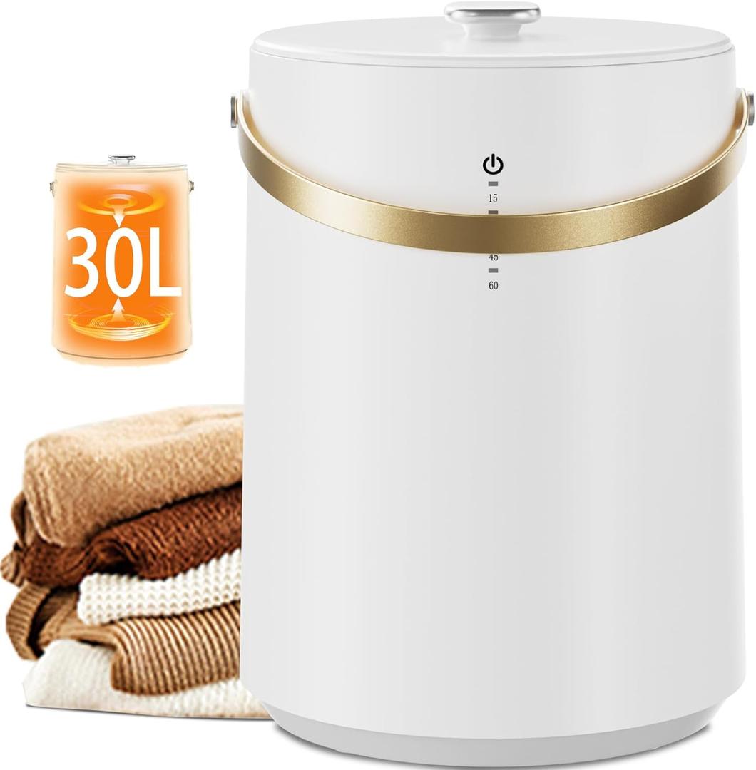 Uthfy Luxury Towel Warmer Bucket for Bathroom & Spa - Fits 2 Large 40"x70" Bath Towels, Robes, Blankets, PJ's, Built-in Fragrance Holder, Smart Timer, Fast Heating, Ideal Warm Gift for Home & Holidays