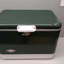 Coleman Vintage 54qt Steel Belted Cooler, Keeps Ice Up to 4 Days, 85-Can Capacity Hard Cooler with Drain & Have-A-Seat Lid, 18.5 x 10.25 x 12.875"