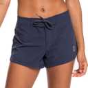 Roxy Women's Board Quick Dry Bathing Suit Shorts, 2" Inseam-Swimsuit Bottoms (XS) (Mood Indigo)