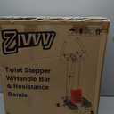 ZIWWVY Stepper Machine with Resistance Bands, Mini Stepper with 300LBS Weight Capacity, Twist Stepper for Full Body Workout, Adjustable Step Height, Smooth and Quiet, Step Machine for Men Women