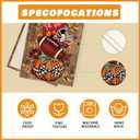 XCHI Fall Football Pumpkin Wood Table Runner Table Decoration for Kitchen Dining Dinner Autumn Home Decor 13x90 Inch