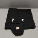 KeaBabies Baby Wrap Carrier - All in 1 Original Baby Carrier Newborn to Toddler Sling, Easy to Wear, Hands Free Bonding, Lightweight, Breathable Infant Wraps (Trendy Black) (One Size (Pack of 1)