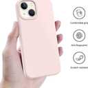 AOTESIER Magnetic for iPhone 13 Mini Case, [Compatible with MagSafe][Military Shockproof Protection] Silicone Case with Soft Microfiber Lining, Camera & Screen Protection 5.4 inch, Chalk Pink