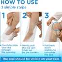 100% Waterproof Cast Covers for Shower Leg - 2pk - Tight Seal - Reusable Adult Half Leg Cast Protectors - Knee, Ankle, Foot - After Surgery Bandage and Dressing Cast Bag for Wounds and Burns