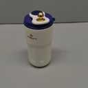 PHILORN Insulated Coffee Mug with Lid, 14 oz Travel Coffee Tumbler Leak Proof Thermal Cup, Stainless Steel Coffee Mug with Double Wall, Reusable Coffee Cup for Hot and Cold Drinks (15.2 fl oz, White)