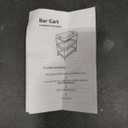 Bar Cart for The Home, Rolling Home Bar Serving Cart on Wheels with Wine Rack and Glass Holder, 3 Tier Liquor Beverage Cart for Home Bar, Brown