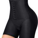 YERKOAD Women Shapewear Tummy Control Panties High Waist Body Shaper Double Tummy Control Shapewear (Small, Black)