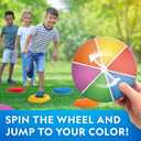 NATIONAL GEOGRAPHIC Stepping Stones for Kids  Durable Non-Slip Stones Encourage Toddler Balance & Gross Motor Skills, Indoor & Outdoor Toys, Obstacle Course, Gifts for Toddlers (Amazon Exclusive)