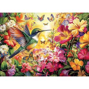 1000 Piece Puzzle for Adults Clearance, Spring Animals Bird Jigsaw Puzzle, Floral Nature Scene Jigsaw Puzzles 1000 Pieces, Challenging Puzzle Game for Home Decor, Gift for Adults, 28X20 inches