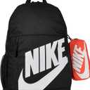 Nike Unisex Kids' Classics Elemental Backpack (20L) | Boys and Girls (Medium, Black/Orange/White)