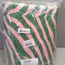 5x7 Area Rug for Living Room,Modern Abstract Pink and Green Zebra Print Rug,Non-Slip Washable,Bedroom, Dining Room, Home Office