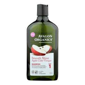 Pack Of 6 Avalon Organics, Shampoo Apple Cider Vinegar, 11 Fl Oz