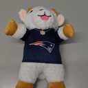 Pets First NFL New England Patriots Goat Plush Toy for Dogs and Cats with Squeaker, Wearing a Team Jersey! Fun & Sporty Goat Shaped Dog Chew Toy, Interactive Pet Toy