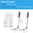 Colinktool Adjustable Boat Trailer Guide-on, Boat Trailer Guide Side Roller Guides System for Fishing Boat or Sailboat Trailer