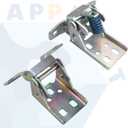 Upper & Lower Door Hinge for Front Door Right Passenger Side Compatible with 2002-2011 Dodge Ram 1500 2500 3500 4500 5500 Dakota Truck Door Parts Replaces 55275630AB 55275634AA