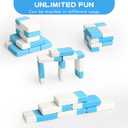 3 x AmoreAngel Crafts 8 Pcs Eraser, Blue and White Dual Color Pencil Erasers, for Writing Correction, Sketch Pencil Eraser, Office Supplies, Back to School Supplies