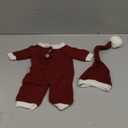 Newborn Photography Props Outfits Christmas Hat Leggings Infant Baby Boy Girl Photoshoot Costume (Red)