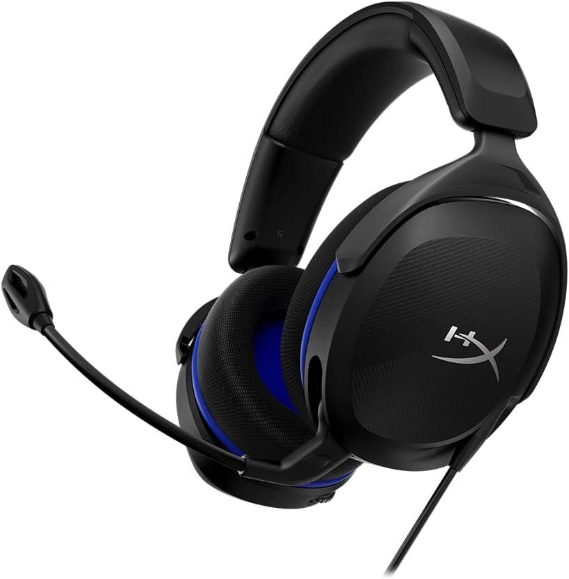 HyperX Cloud Stinger 2 Core - Gaming Headset for Playstation, Lightweight Over-Ear Headset with mic, Swivel-to-Mute Function, 40mm Drivers - Black (Wired)