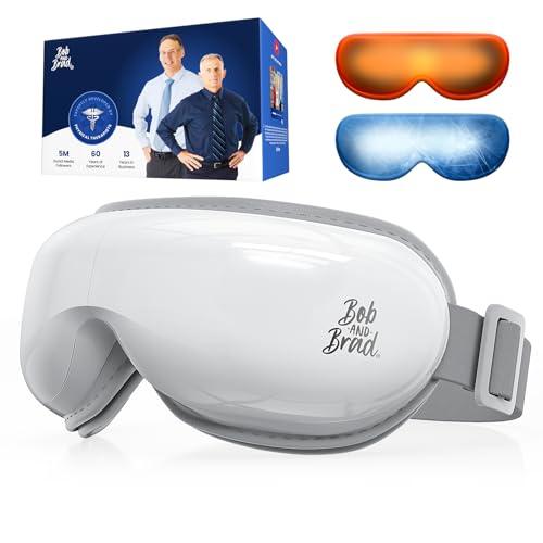 BOB AND BRAD Eye Massager with Heat and Cooling, FSA-HSA Eligible, EyeOasis 3 Heated Eye Massager Mask for Dry Eyes, Migraines, Headaches Relief, Reduce Strain, Improve Sleeping, Mother's Day