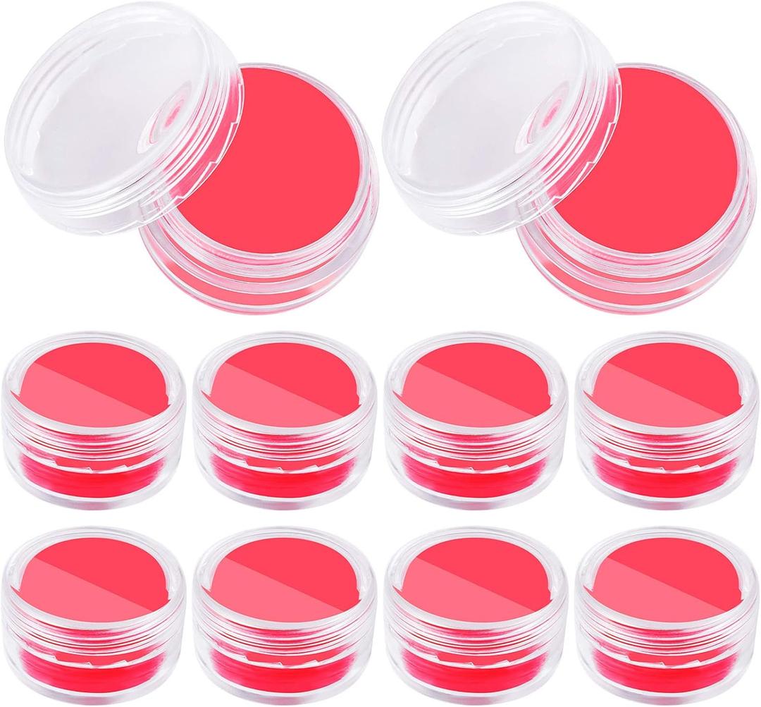 20PCS Diamond Art Wax Refills Red Glue Diamond Art Wax with 10 Clay Storage Box for 3D Painting Embroidery Accessories