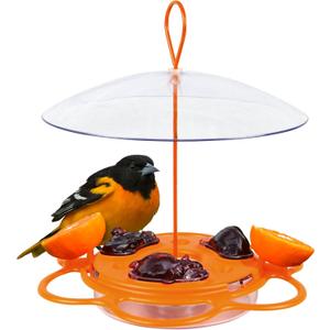 Nature's Way OFP1 All-in-One Oriole Buffet Bird Feeder, Orange