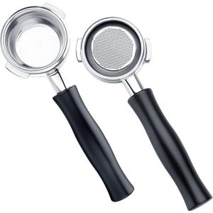 Normcore 58mm Bottomless Portafilter Fits Nuova Simonelli, Victoria Arduino Espresso Machine, Naked Portafilter with 18g Basket, Black Anodized Aluminum Handle