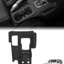 3-in-1 Silicone Center Console Liner Tray for Jeep Wrangler JL/JLU & Gladiator JT 2018-2025 | Non-Slip Cup Holder Mat & Center Console Protector Liner Pad& Side Storage Pocket (Black)