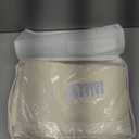 SAPHREAS 100% Washed Cotton Duvet Cover Queen Size Set, Linen Like Comforter Cover with Zipper Closure & Corner Ties (No Comforter), 90x90 Cream