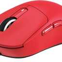 ATTACK SHARK X3 Wireless Gaming Mouse, 49g Ergonomic Computer Mouse, Triple Modes PAW3395 26K DPI Optical Sensor, 200h Battery Life, Programmable Buttons, Gaming Accessories for PC/Laptop/Mac (Red)