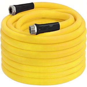 Retractable Garden Hose Reel, 1/2" x 100FT + 6.6FT Automatic Retractable Water Hose Reel Wall Mount, with 10- Function Sprayer Nozzle, Any Length Lock/Auto Rewind/180Swivel