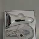 Red Light Therapy for Face and Neck, 7 Color Facial Massager with Adjustable Vibration and Thermals for Wrinkles, Double Chin, Portable Skin Care Tool with Base, White