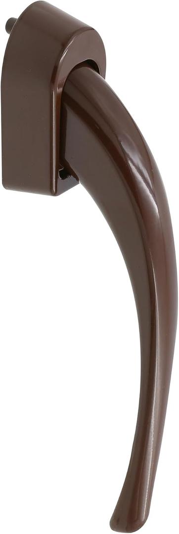 Prime-Line K 55227 Storm and Screen Door Pull Lever Handle Set with Interior Latch, Strike and Screws, Brown (Single Pack)