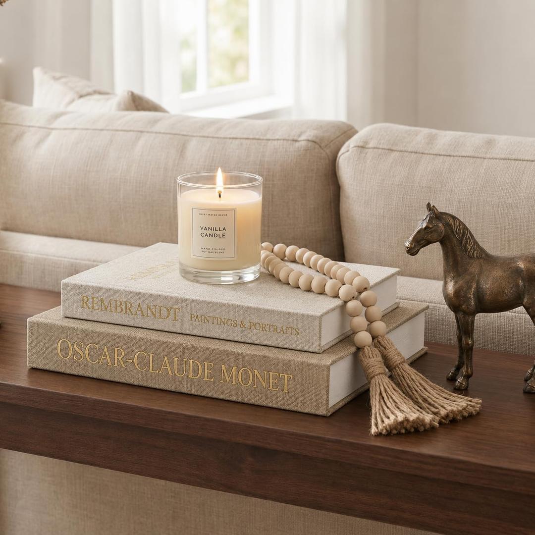 Decorative Books For Home Decor Stackable Faux Book Box With Hidden Storage And Bead Modern Table Books Home Coffee For Bookshelf Mantel Entryway