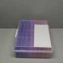 novelinks Transparent 4" x 6" Photo Cases and Clear Craft Keeper with Handle, 16 Inner Photo Organizers & Photo Storage Box, Plastic Photo Storage Containers (Pink Purple Gradient)