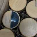 NETANY 24 Pcs Glass Spice Jars with Bamboo Lids, 4 oz Glass Jars with Minimalist Farmhouse Spice Labels Stickers, Collapsible Funnel, Seasoning Storage Bottles for Spice Rack, Cabinet, Drawer