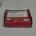 Royal Tradition Viscose from Bamboo Bed Sheets, Queen, Solid Red, Super Soft and Cool 4PC Sheet Set - Queen Set