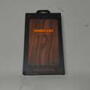 OATSBASF Magnetic Wood Case Compatible with iPhone 15 Pro Max, [Natural Wood & Aluminum] Shockproof Protective Cover Unique Wooden Case with 360 Ring Stand, Natural Titanium