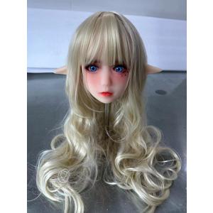 Beautiful and Charming elf Doll Head with Oral Hole,Silicone7.1 inchesHave a Beautiful Wig, Eyes, MakeupAvailable M16 Articulation Fixed Connection