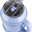 REDUCE 50 oz Mug Tumbler with Handle and Straw - Stainless Steel with Sip-It-Your-Way Lid - Keeps Water Cold up to 36 Hours - Sweat Proof, Dishwasher Safe, BPA Free - Glacier, Opaque Gloss