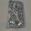 Clothes Drying Hanger with 32 Clips and Drip Foldable Hanging Rack (Light Blue)