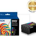 EPSON 212 Claria Ink Standard Capacity Black & Color Cartridge Combo Pack (T212120-BCS) Works with WorkForce WF-2830, 2850 and Expression XP-4100, 4105
