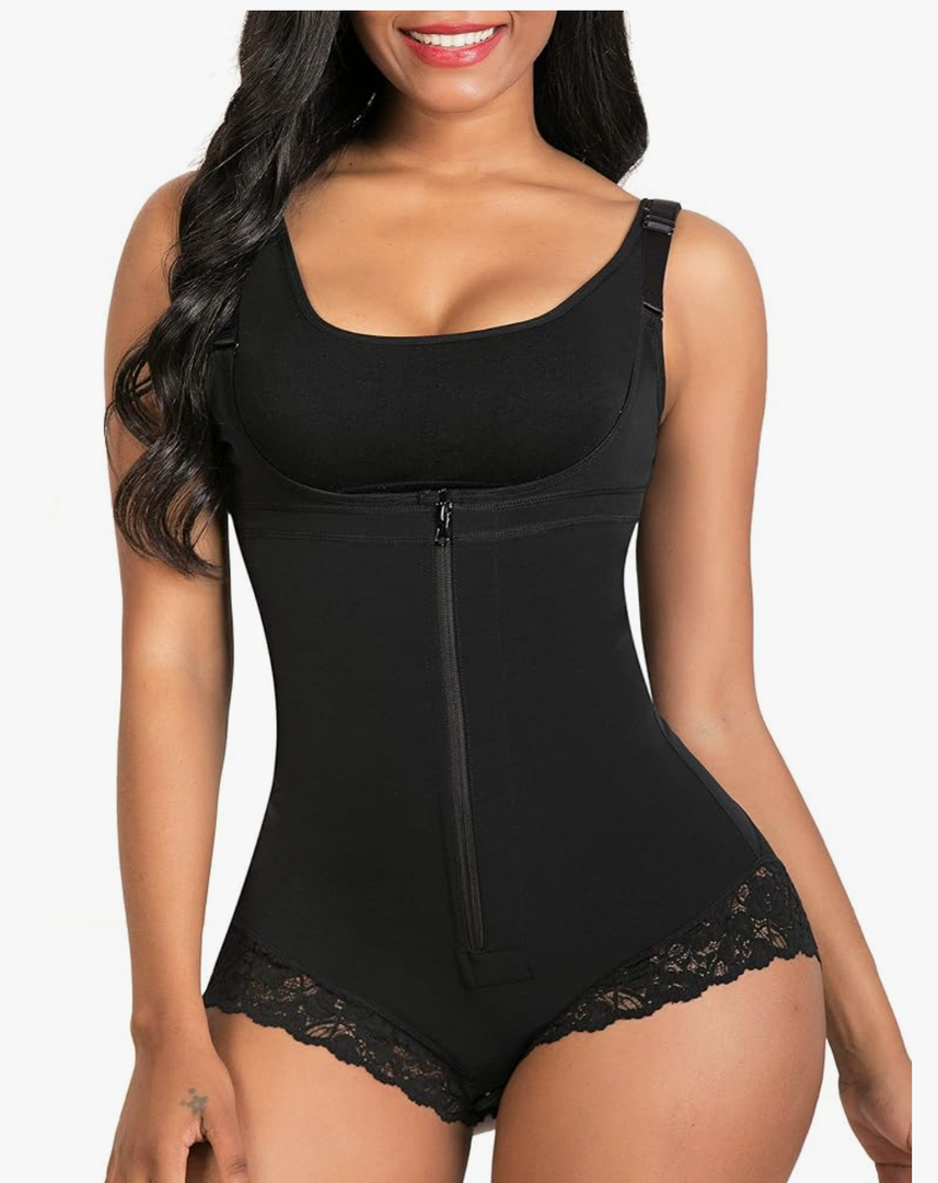 SHAPERX Women's Fajas Colombianas Shapewear Postpartum Tummy Control Body Shaper Butt Lifter Bodysuit 5XL