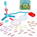 Chuckle & Roar - Sky-High Flutterflies - Outdoor - Competitive Launcher Butterfly Catching Game - Nets Included - Great for Active Kids - Ages 4 and Up